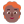 Person Red Hair Flat Medium Dark icon