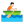 Person Rowing Boat Flat Light icon