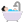 Person Taking Bath Flat Light icon