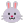 Rabbit Face Flat icon