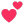 Two Hearts Flat icon