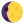 Waxing Gibbous Moon Flat icon