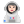 Woman Astronaut Flat Light icon