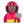 Woman Firefighter Flat Medium Dark icon