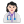 Woman Health Worker Flat Light icon