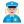 Woman Police Officer Flat Medium Light icon