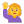 Woman Raising Hand Flat Default icon