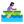 Woman Rowing Boat Flat Medium Dark icon