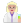 Woman Scientist Flat Medium Light icon
