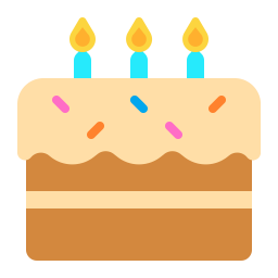 Birthday Cake Flat icon