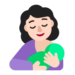 Breast Feeding Flat Light icon