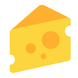 Cheese Wedge Flat icon