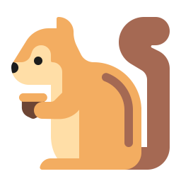 Chipmunk Flat icon