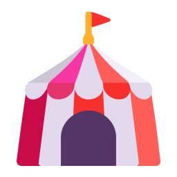 Circus Tent Flat icon