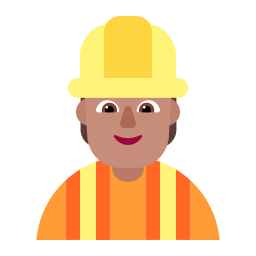 Construction Worker Flat Medium icon