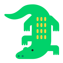 Crocodile Flat icon