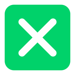 Cross Mark Button Flat icon
