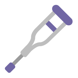 Crutch Flat icon