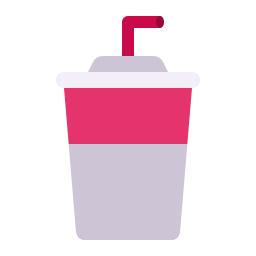 Cup With Straw Flat icon