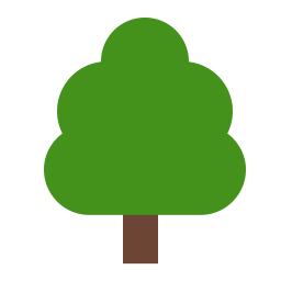 Deciduous Tree Flat icon