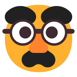 Disguised Face Flat icon