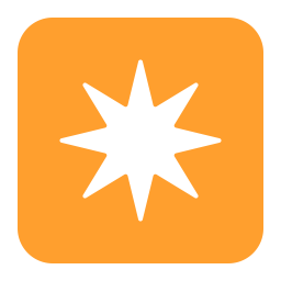 Eight Pointed Star Flat icon