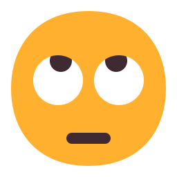 Face With Rolling Eyes Flat icon