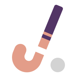 Field Hockey Flat icon