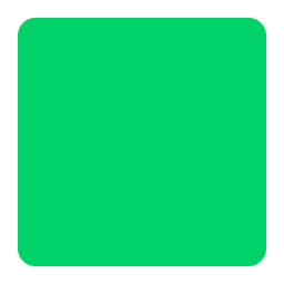 Green Square Flat icon