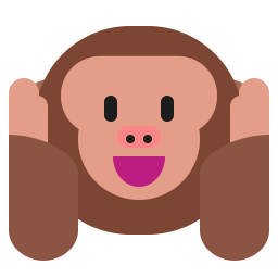 Hear No Evil Monkey Flat icon