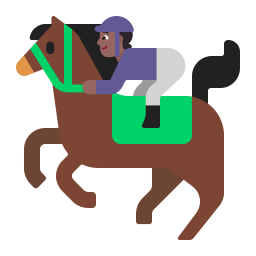 Horse Racing Flat Medium Dark icon