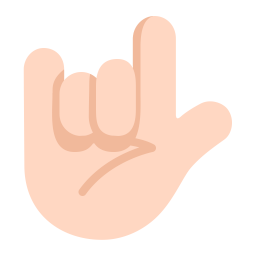 Love You Gesture Flat Light icon