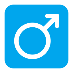 Male Sign Flat icon