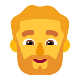 Man Beard Flat Default icon