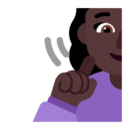Man Deaf Flat Dark icon