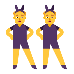Man With Bunny Ears Flat icon