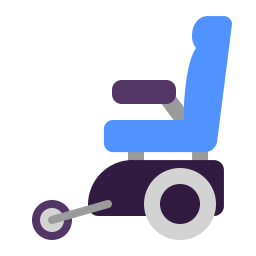 Motorized Wheelchair Flat icon