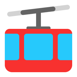 Mountain Cableway Flat icon