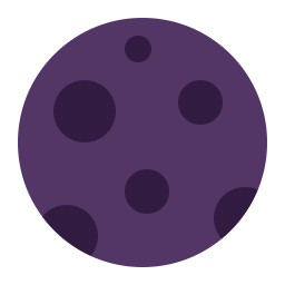 New Moon Flat icon