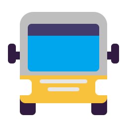 Oncoming Bus Flat icon