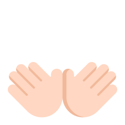Open Hands Flat Light icon