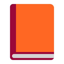 Orange Book Flat icon