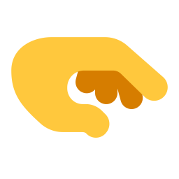 Palm Down Hand Flat Default icon
