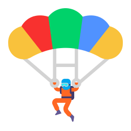 Parachute Flat icon