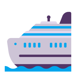 Passenger Ship Flat icon
