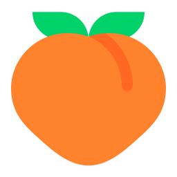 Peach Flat icon