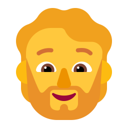 Person Beard Flat Default icon