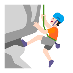 Person Climbing Flat Light icon