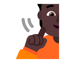 Person Deaf Flat Dark icon