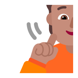 Person Deaf Flat Medium icon